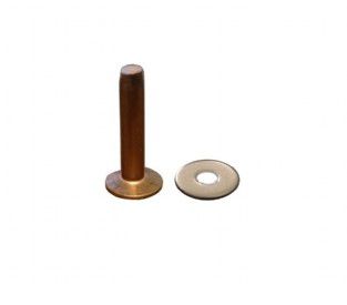 Rebite de Cobre e arruela de inox UND