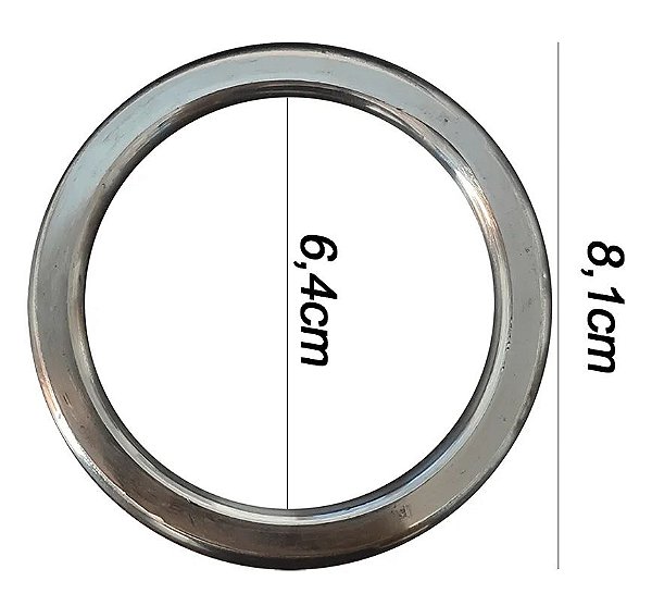 Argola Inox   chata 24  varão 8mm