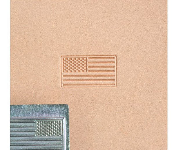 CARIMBO 3D TANDY LEATHER USA Flag 8580-00