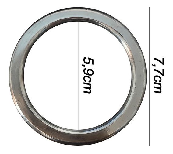 Argola Inox   chata 23 Varão 8mm