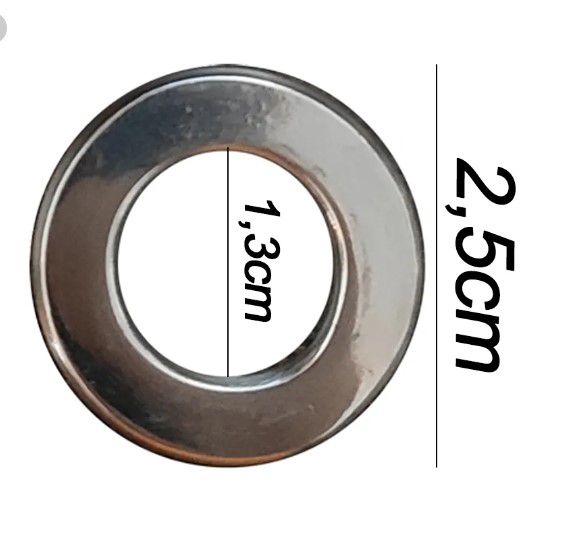Argola Inox   chata 14 Varão 6mm