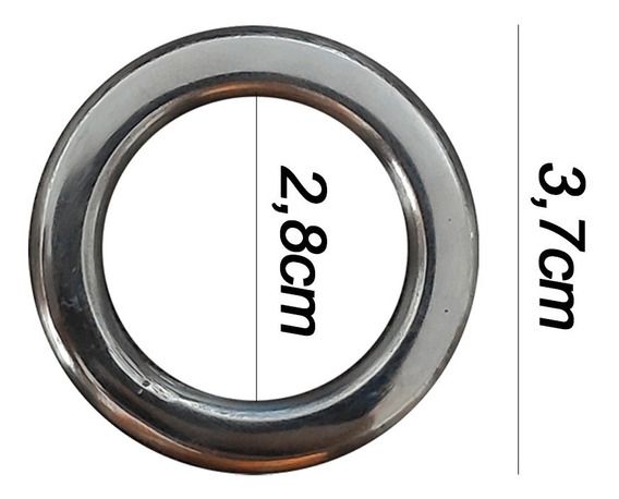 Argola Inox   chata 16 Varão 6mm