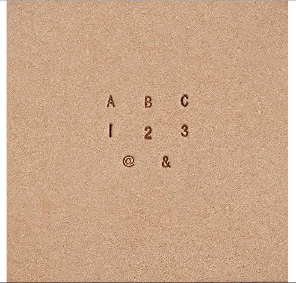 JOGO DE LETRAS E NUMERO TANDY Leather  1/8  (3,1mm) 8137-10