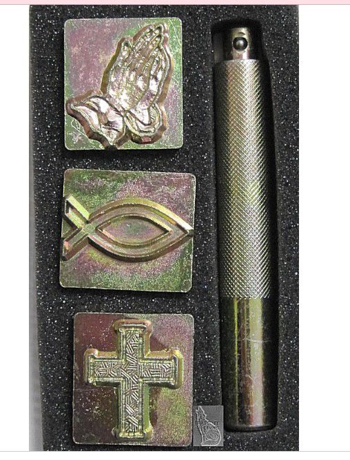 Tandy Leather-Religioso 3D, carimbo para estampa Conjunto Com Alça - 88900-01