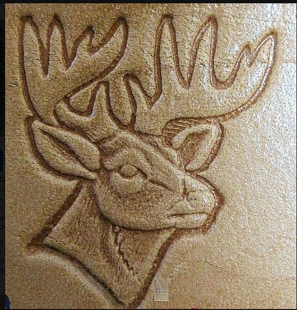 CARIMBO 3D TANDY Deer Head #84378