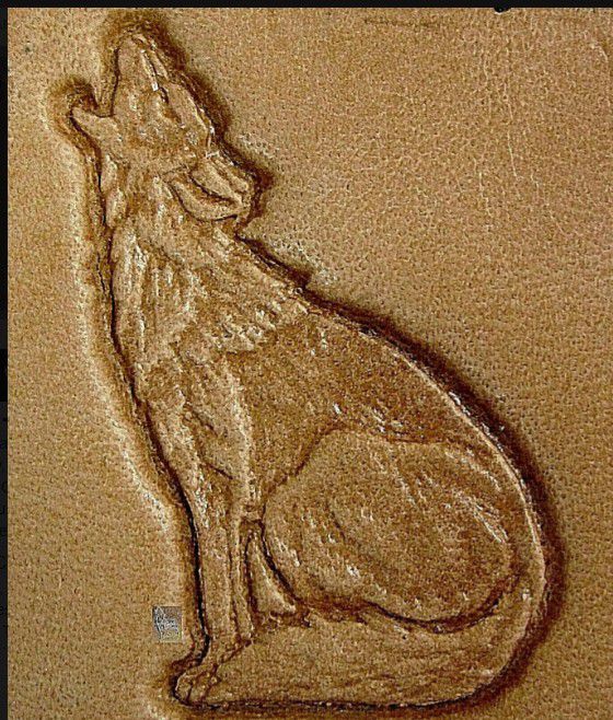 CARIMBO 3D TANDY HOWLING COYOTE #8422