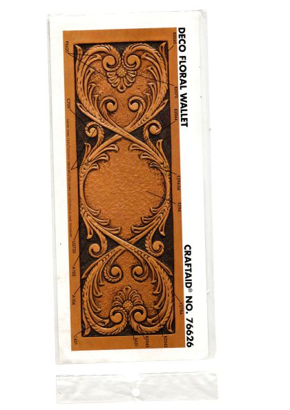 CRAFTAID® TANDY LEATHER FLORAL WALLET 76626
