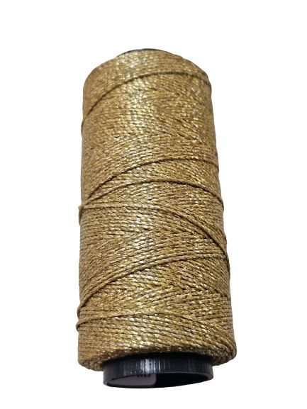 Fio Encerado METALIZADO Dourado numero 4