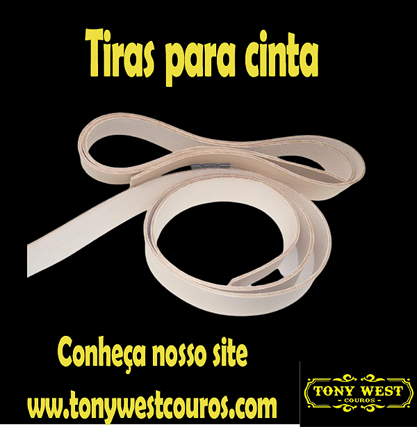 Tira Couro Para Cinto 4mm 4CM X 1,3 A 1,5 M Feito No Grupon