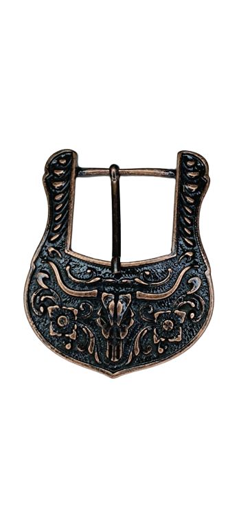 Fivela Americana ouro velho Long Horn FM 3143/ 40mm