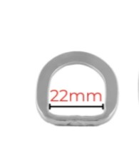 Meia Argola D Inox 22mm
