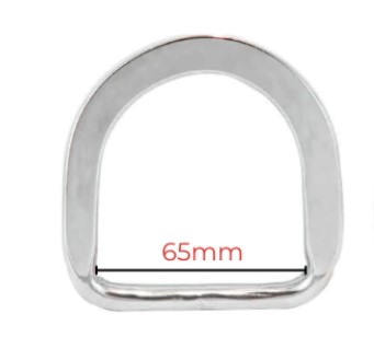 Meia Argola D Inox 65mm