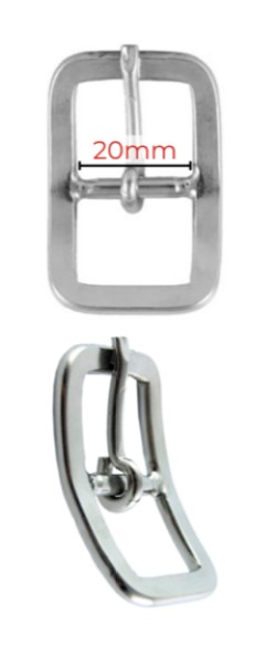 Fivela cabeçada Inox 20MM LIRA  Lisa