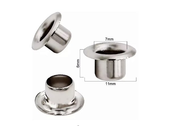 Ilhos 51 Pct C/ 1000 aluminio