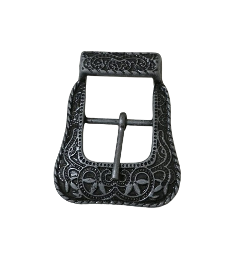 Fivela prata velho Zamac 20mm