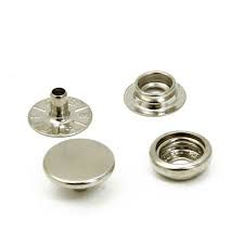 BOTÃO PRESSÃO /100 NIQUELADO COM 10 UNIDADES