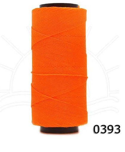FIO ENCERADO Nº4 LARANJA FLUOR 393