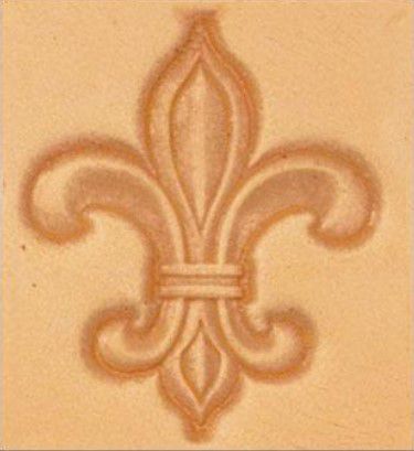 Carimbo 3d tandy leather flor lis 8613-00