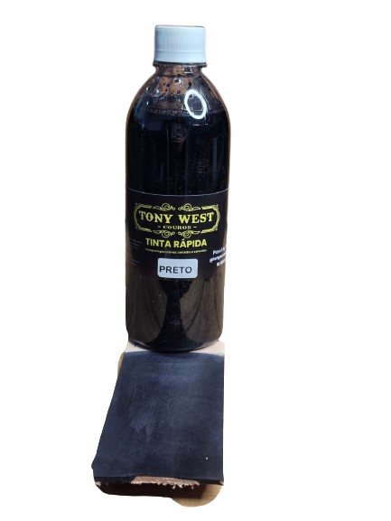 TINTA BASE ALCOOL 500ML PRETA