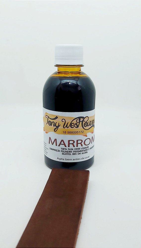 TINTA  BASE ALCOOL 500ML MARROM