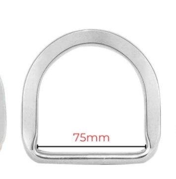 MEIA  ARGOLA D INOX 75MM