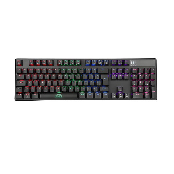 Teclado Gamer Mecânico Dazz Cybertronic Content Blue
