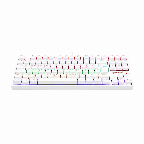 Teclado Mecânico Gamer Redragon Daksa Branco ABNT2