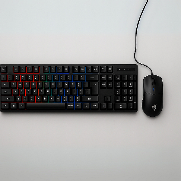 Teclado e Mouse com Fio Gamer Knup KP-TE118