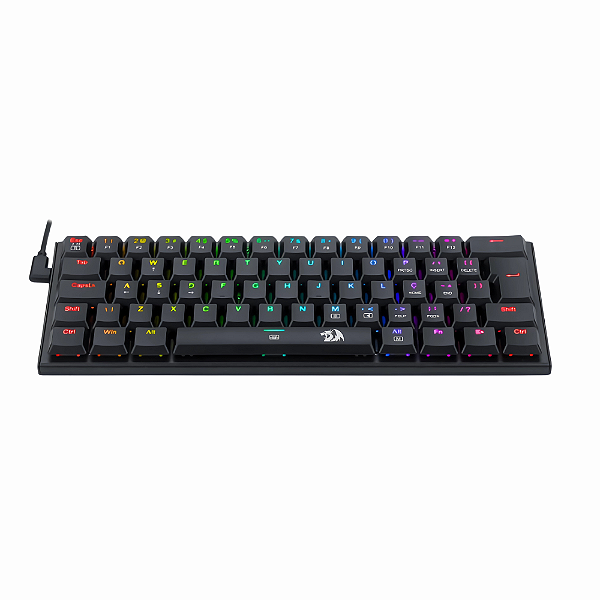 Teclado Gamer Redragon Anivia RGB  Com Switch Azul Abnt-2
