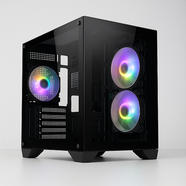 Gabinete Gamer Duex com 03 Fans - DXJ270-BK