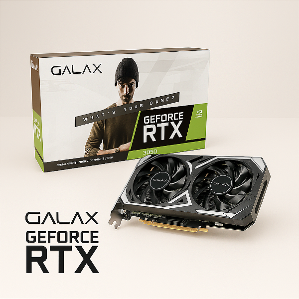 Placa de Vídeo GALAX GeForce RTX 3050 EX V2 6GB GDDR6 – 35NRLDHP9OID