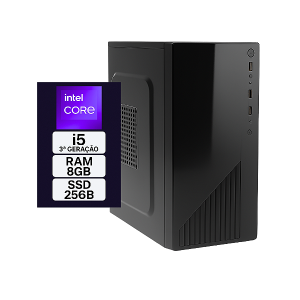 Computador Intel Core i5 3ª Geração | 8GB RAM | SSD 256GB