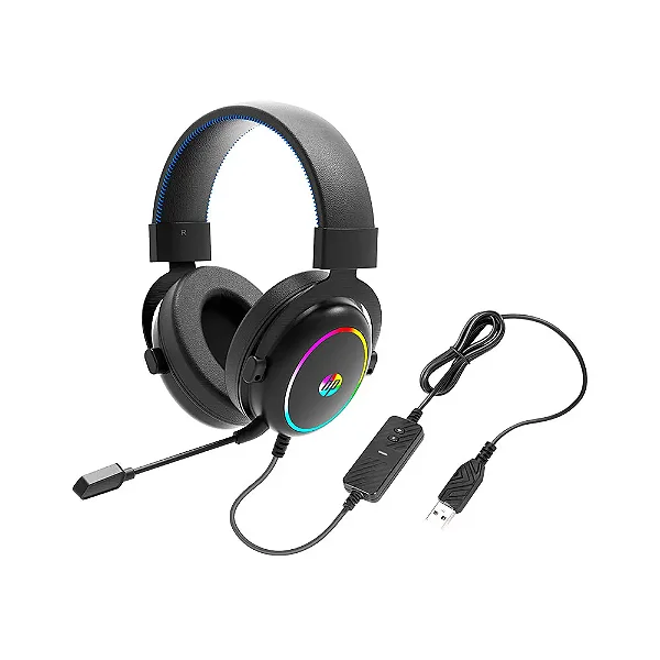 Headset Gamer HP DHE-8005S USB 7.1 Surround RGB