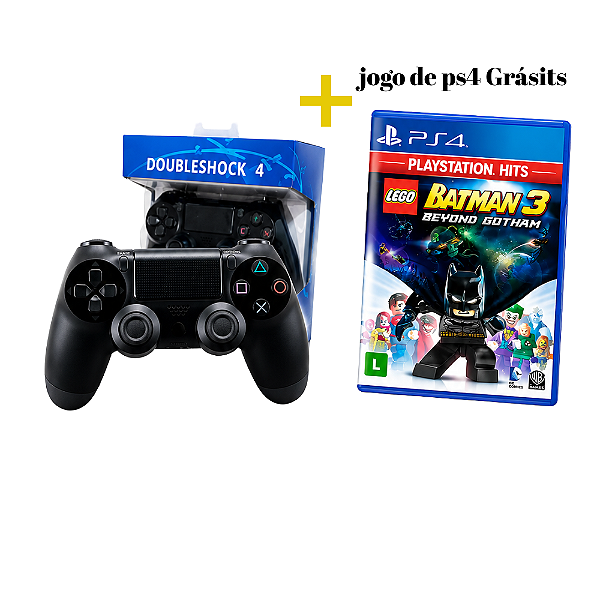 Controle PS4 Sem Fio + Jogo Grátis