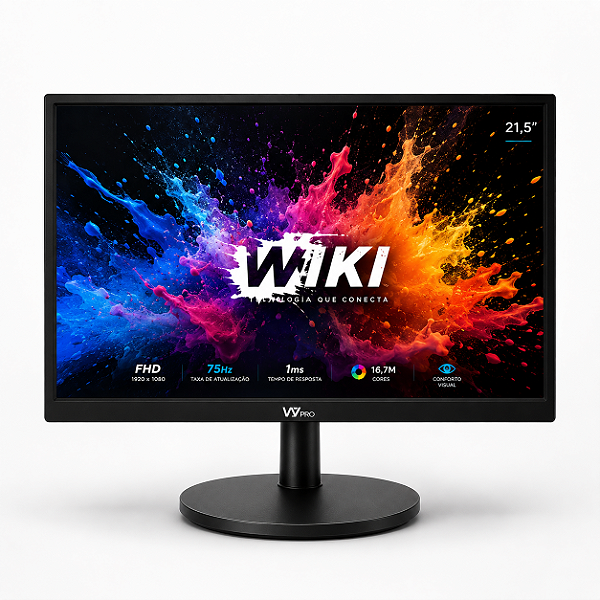 Monitor VXPRO 21,5" LED HD 75Hz 14ms HDMI e VGA – Preto