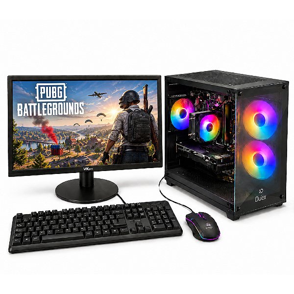 PC Gamer Completo Ryzen 5 1600 | GTX 750 Ti 4GB | 8GB RAM | SSD 240GB | Monitor 19”