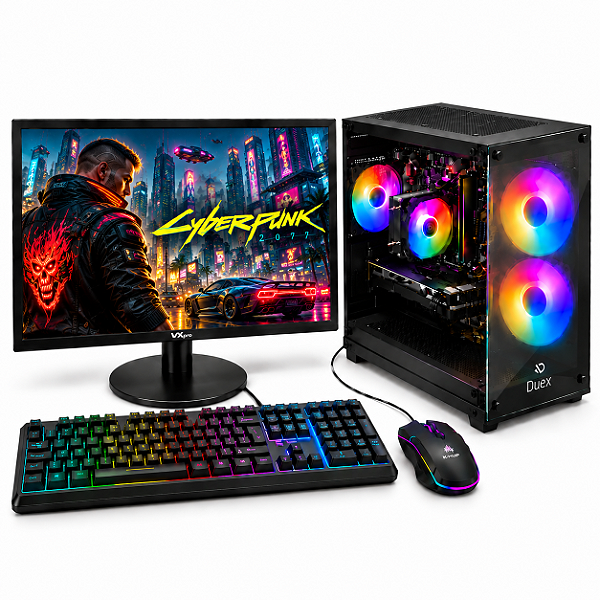 PC Gamer Completo Ryzen 5 5500 | RTX 2060 Super 8GB | 16GB RAM | SSD 480GB | Monitor 19”