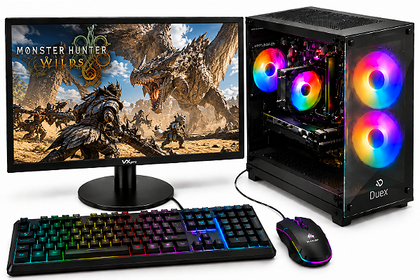 PC Gamer Completo Ryzen 7 5700 | RTX 5060 8GB | 16GB RAM | SSD 480GB | Monitor 19”