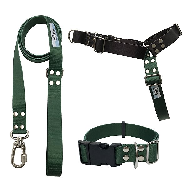 KIT ANTI PUXÃO - LISOS - VERDE MUSGO E PRETO