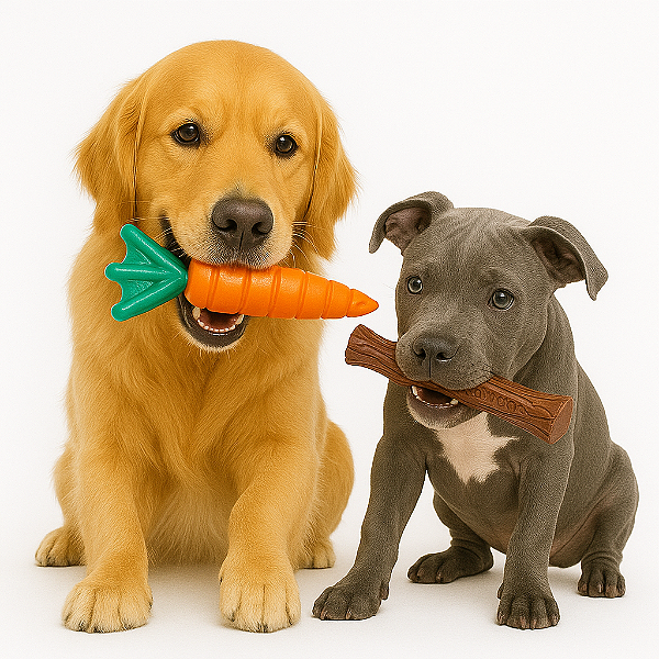 Cenoura + Graveto Nylon Buddy Toys | Alivia Ansiedade Cães