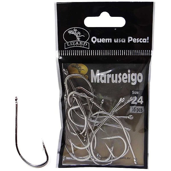 Anzol Lizard Maruseigo N 24 c/ 15 un. Lf3ma24