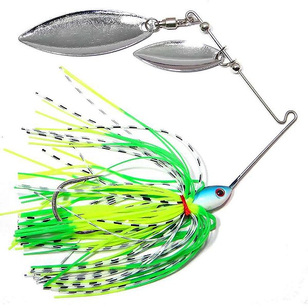 Isca Spinner Bait 2 lâminas 14gr 3/0 16 Pearl/blue Sb2b30-16
