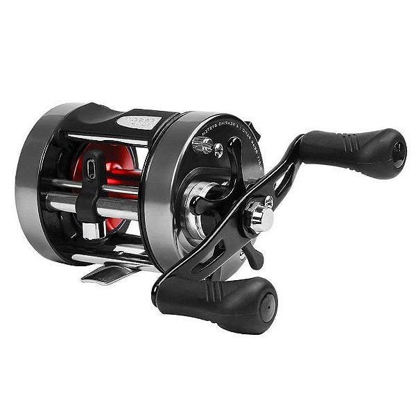 Carret Ms Caster Power 400 Hil Esquerda Cinza Vermelha 5.3:1