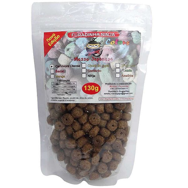 Massa Japonesa Ninja Furadinha Carnívora Oleosa 130g