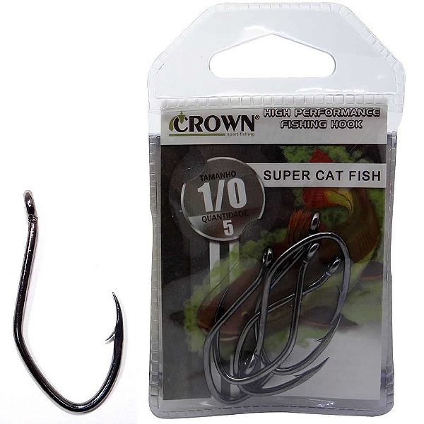 Anzol Crown Super Cat Fish Black 1/0