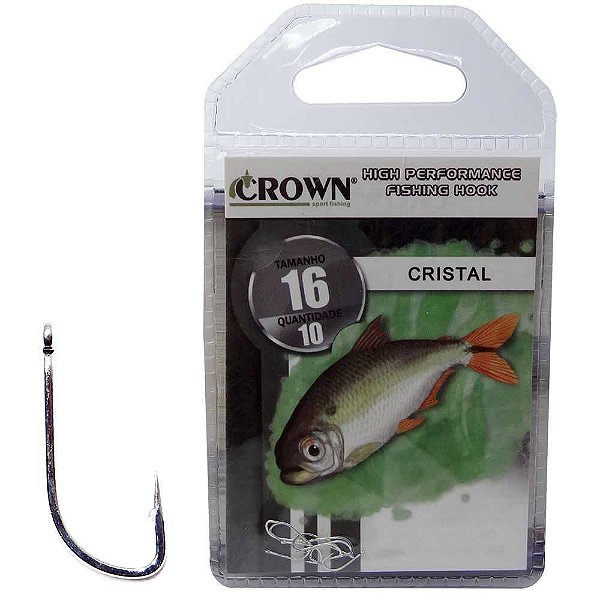 Anzol Crown Cristal Niq 16 C/10