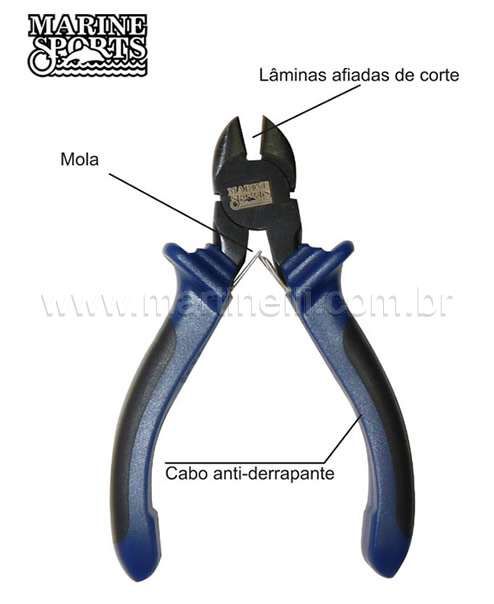 Alicate Marine Sports Mini Side Cutter de corte - MS-PL04F
