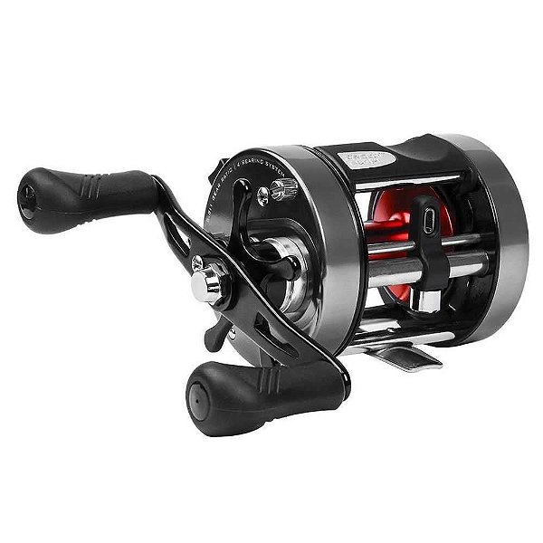 Carret Ms Caster Power 400 Hi Direita Cinza Vermelha 5.3:1