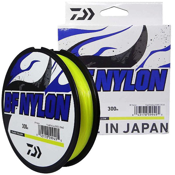 Linha Monofilamento Daiwa Bf Nylon Yellow 20lb 0,37mm 300m Amarela