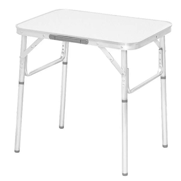 Mesa Dobrável em Alumínio com tampo de MDF 600x450x pes de 250/590mm